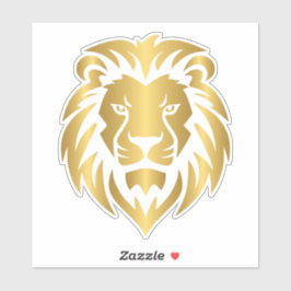 Adesivo Leão Dourado - Leão de Judá