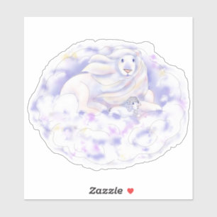 Adesivo Leão e Lamb  