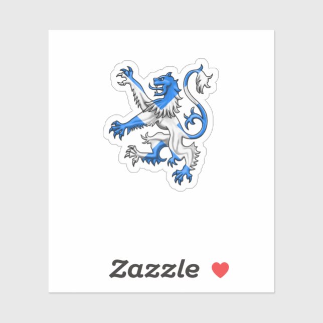 Adesivo Leão Escocês em Ruas. (Folha)