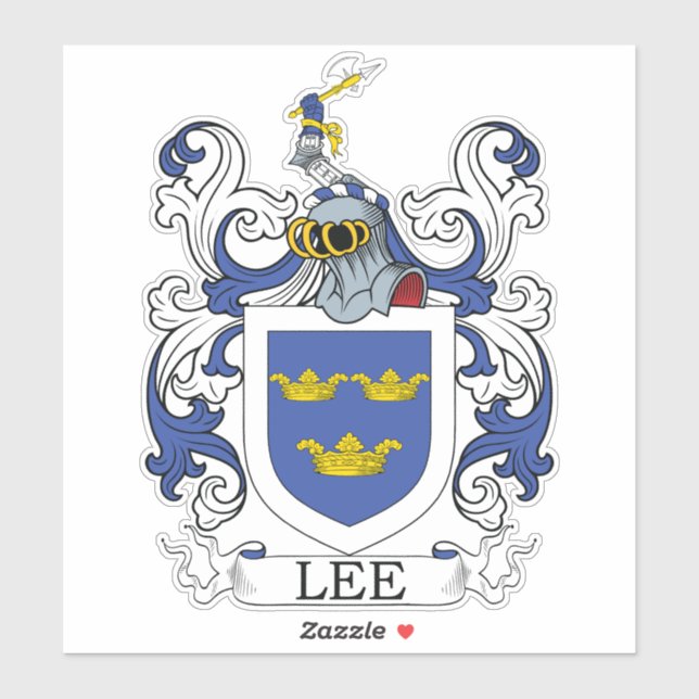 Adesivo Lee Family Crest (Folha)