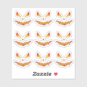 Adesivo Legal e assustador Jack O'Lantern encara o padrão