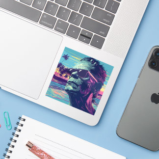 Adesivo Legal Frankenstein Retro Sunset Halloween