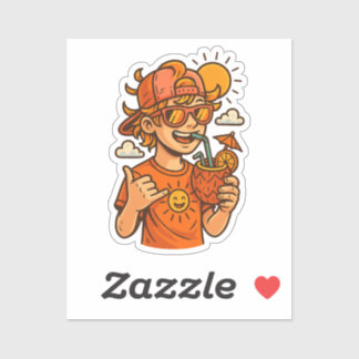 Adesivo Legal Verão Urbano Vibes T-Shirt - Estilo de Arte 