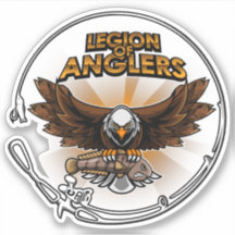 Legião De Anglers Dourado Vinil Decal