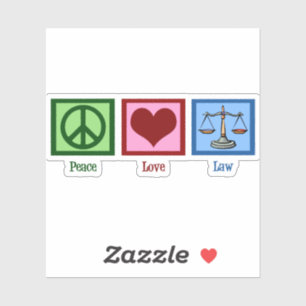 Adesivo Lei de Amor de Paz