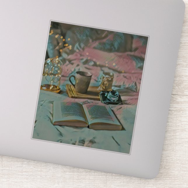 Adesivo Leia Livros, Beba Café (Detalhe)