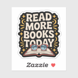 Adesivo Leia Mais Livros Hoje - Leitura Cozy