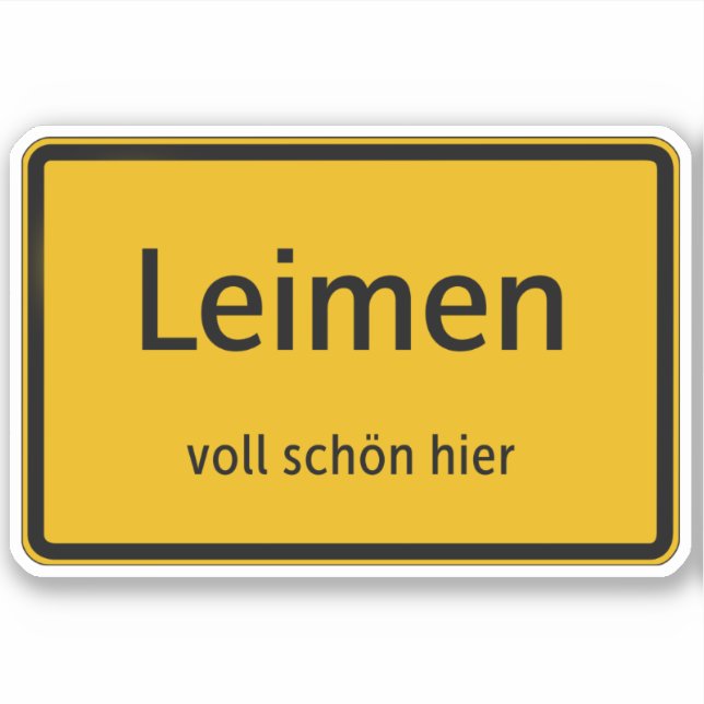 Adesivo Leimen Aufkleber Sticker Autoaufkleber (Frente)