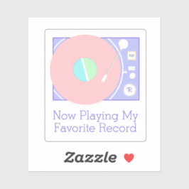 Adesivo Leitor de Gravação Clássico do Vinil Retroativo So