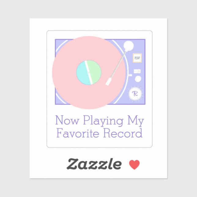 Adesivo Leitor de Gravação Clássico do Vinil Retroativo So (Folha)