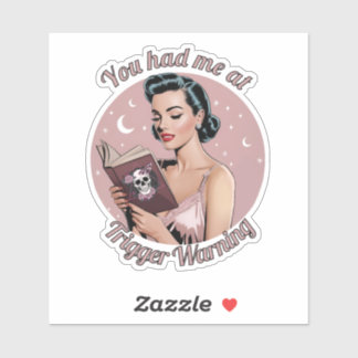 Adesivo Leitor Pin-Up de Advertência do Disparador