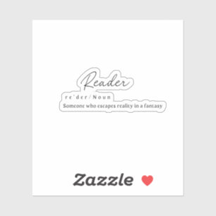 Adesivo Leitor W/ Definition Sticker