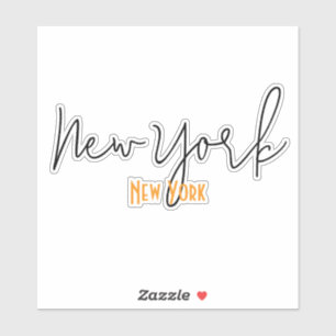 Adesivo Lembrança da Cidade de Nova York, Nova York