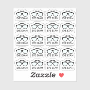 Adesivo Lembrete de Compromisso Óptico do Exame de Olhos