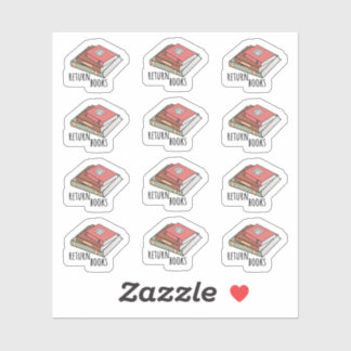 Adesivo Lembrete de Devolução de Livros da Biblioteca Estu