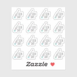 Adesivo Lembrete de Dia de Doença Mini Termômetro Bujo Pla