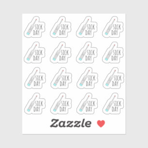 Adesivo Lembrete de Dia Doente Minitermômetro Planejador d