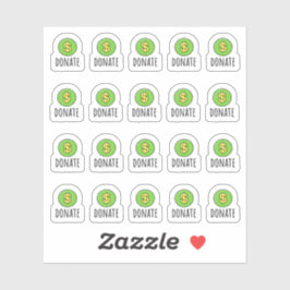 Adesivo Lembrete de Doação de Dinheiro Planejador de Doaçõ