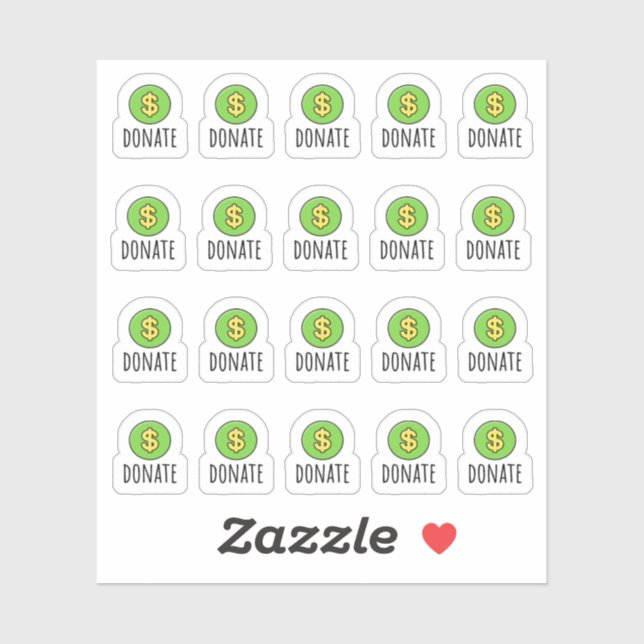 Adesivo Lembrete de Doação de Dinheiro Planejador de Doaçõ (Folha)