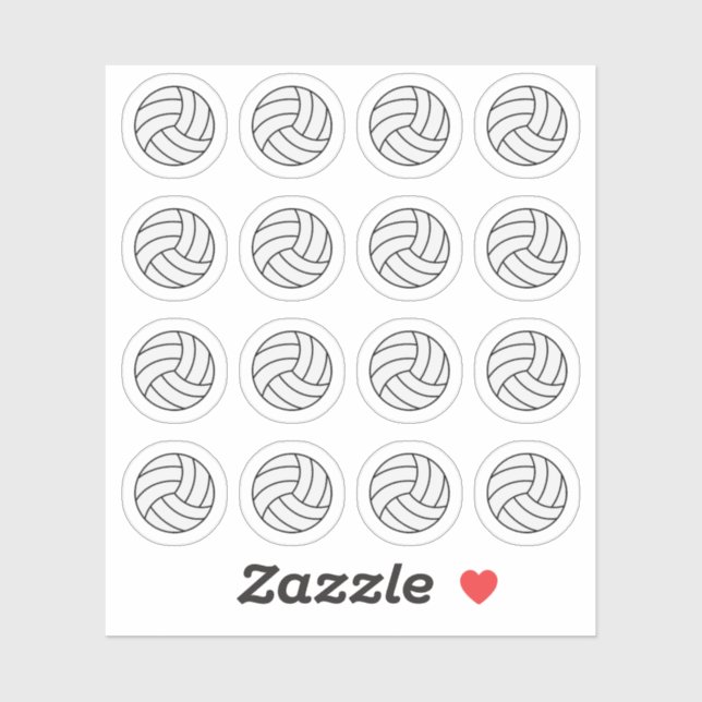 Adesivo Lembrete de Esportes do Dia do Jogo de Volei Plane (Folha)