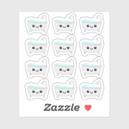 Adesivo Lembrete de Hora da Banheira Kawaii Spa Bujo Plann