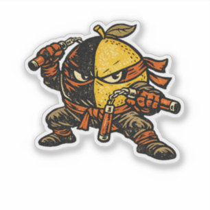 Adesivo Lemon Shinobi — Guerreiro Ninja de Citrino Engraça