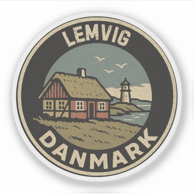 Adesivo Lemvig, Dinamarca Danmark (Frente)