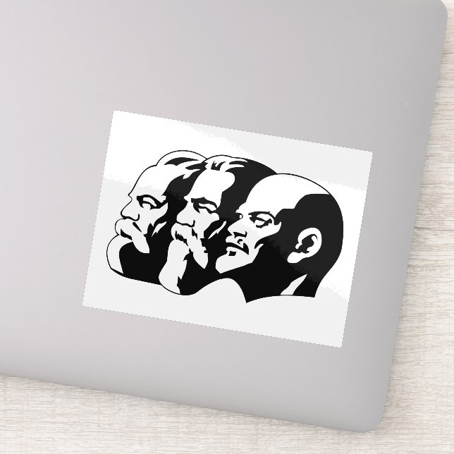 Adesivo Lenin, Marx, Engels, Soviet Union, Communism (Detalhe)