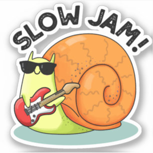 Adesivo Lenta Jam Funny Music Animal Pun