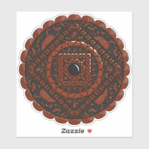 Adesivo Leo Mandala - Vinheta