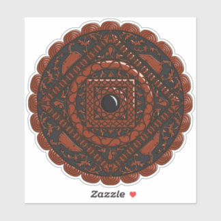 Adesivo Leo Mandala - Vinheta