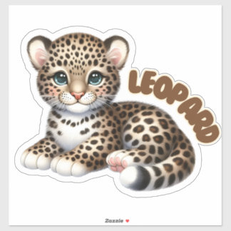 Adesivo Leopardo Adorável - Enfermeiro