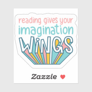 Adesivo Ler dá a sua imaginação Wings Books