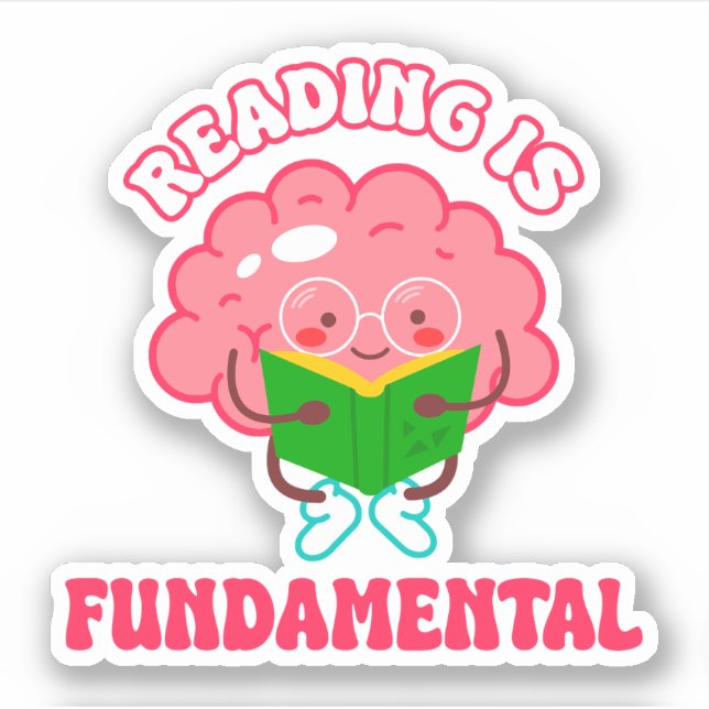 Adesivo Ler é fundamental! Arrastar Aspas de Raça (Frente)