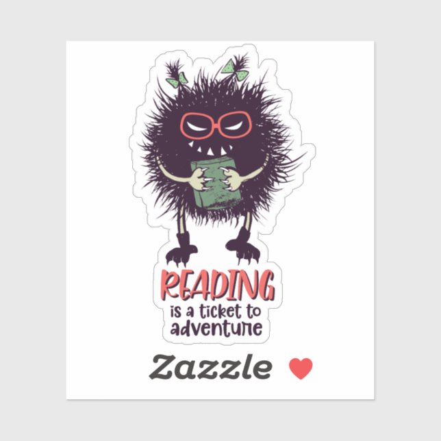 Adesivo Ler é um ingresso para aventurar professor engraça (Folha)