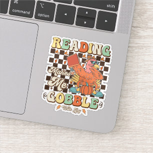 Adesivo Ler Me Faz Brincar Com Alegria, Ação De Graças Leg