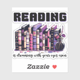 Adesivo Ler sonha com seus olhos abertos