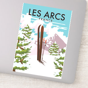 Adesivo Les Arcs France viagem ski