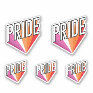 Adesivo Lesbian Pride Burst