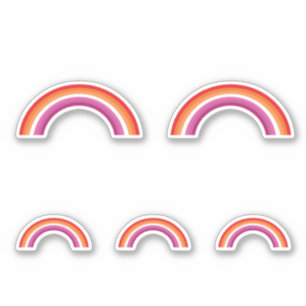 Adesivo Lésbica Rainbow Sunset