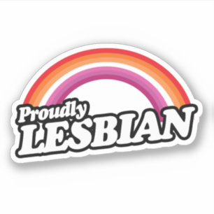 Adesivo Lésbicas e Orgulhosas