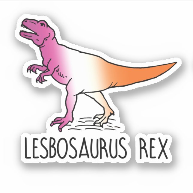 Adesivo Lesbosaurus Rex (Frente)