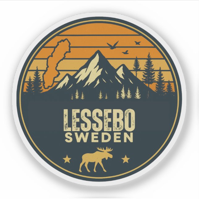 Adesivo Lessebo, Suecia Sverige (Frente)