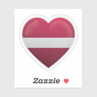 Adesivo Letônia Sinalizador de Amor