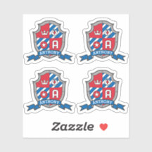 Letra A nome personalizado Anthony Eagle cavaleiro