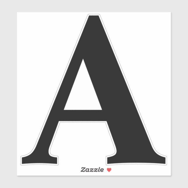 Adesivo Letra adesiva grande personalizada de 8 polegadas (Folha)