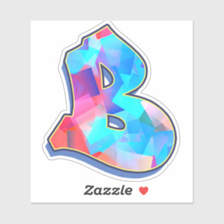 Adesivo Letra B _ Letras alfabéticas do Grafite