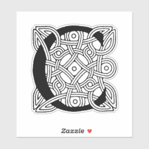 Adesivo Letra C Vintage Celtic Knot Monograma