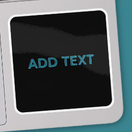 Adesivo Letra com destaque editável com sombra suspensa