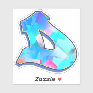 Adesivo Letra D _ Letras alfabéticas do Grafite